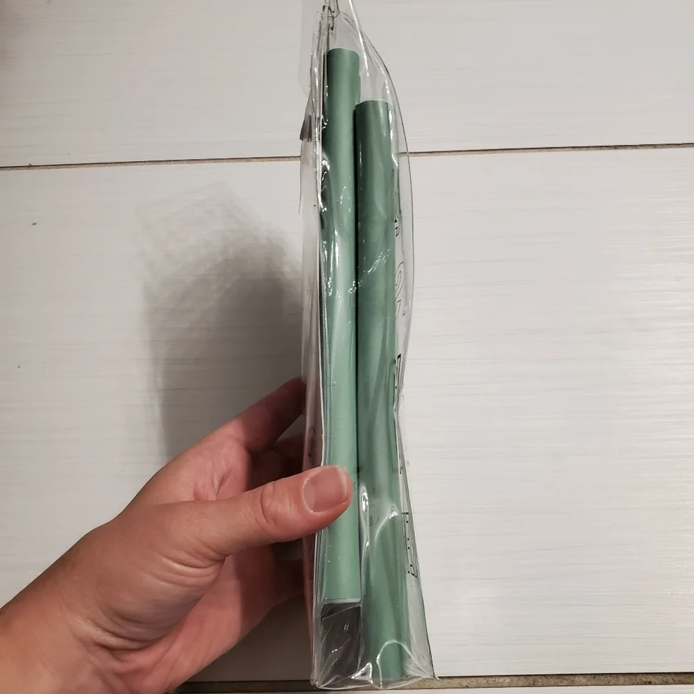 Beauty Concepts 12 Hair Rods Heat Less Curling Tools Mint Green Hair Curl New